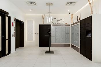 Luxer One Automated Package Receipt System at The Finn Apartments, St. Paul